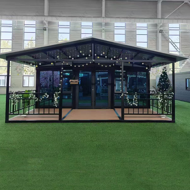 Unitate de locuit mobilă prefabricată pentru casă container extensibilă cu aripă dublă de 20 de picioare